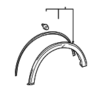 7560252010 - : Wheel Opening Molding for Toyota: Prius C Image