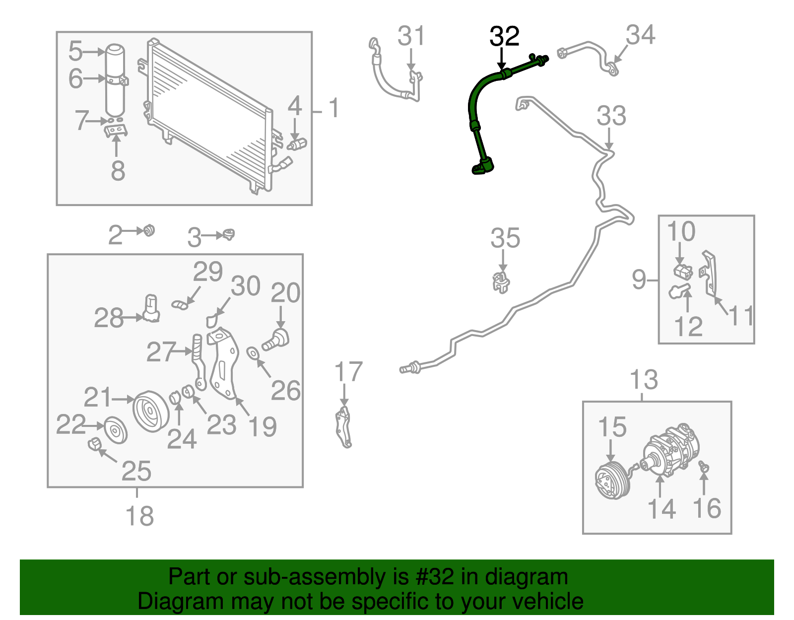 Pressure Hose - Nissan (92480-5Y700)