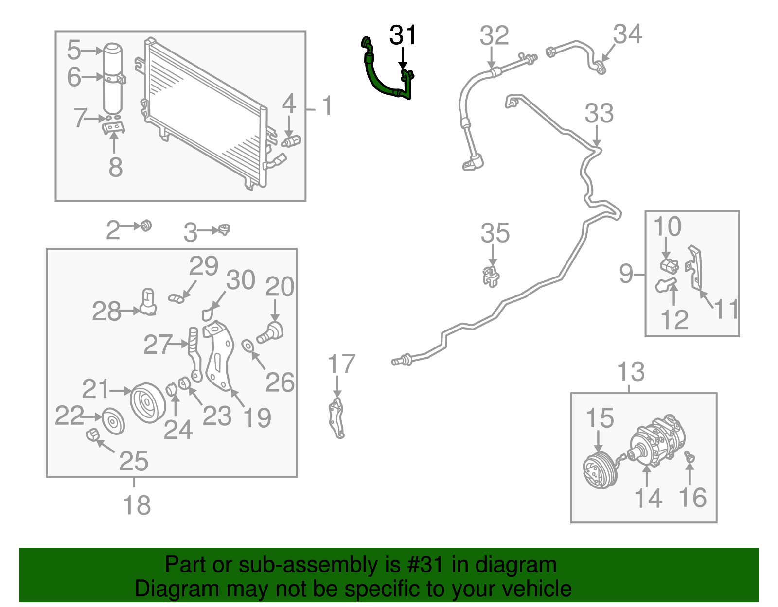 Pressure Hose - Nissan (92490-5Y700)
