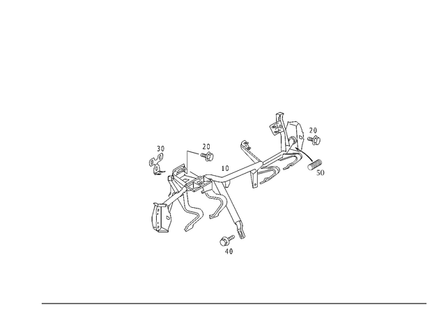 2206201186 - Cowl, Front Panel: Carrier for Mercedes-Benz Image image