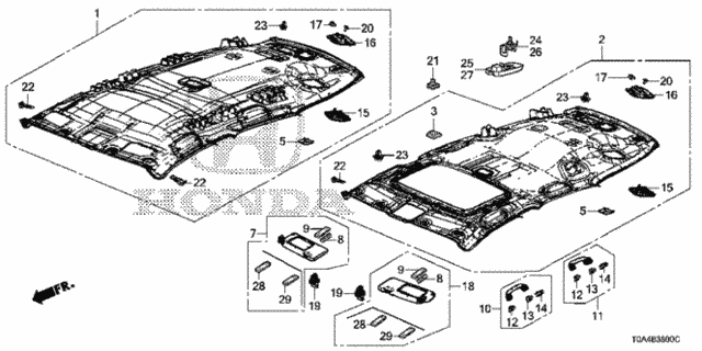 Roof Lining for 2016 Honda CR-V #0