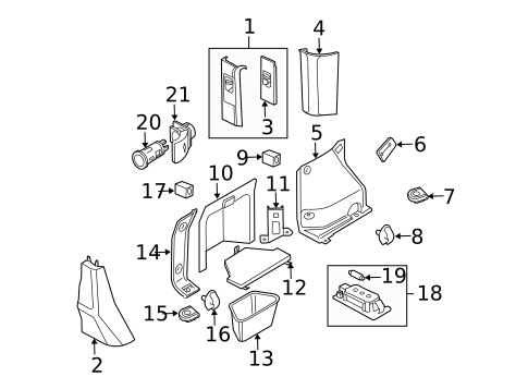 Interior Trim - Quarter Panels for 2010 Land Rover Range Rover #0