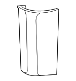 EMS500051VAE - Body: Rear Pillar Trim for Land Rover: Range Rover Image