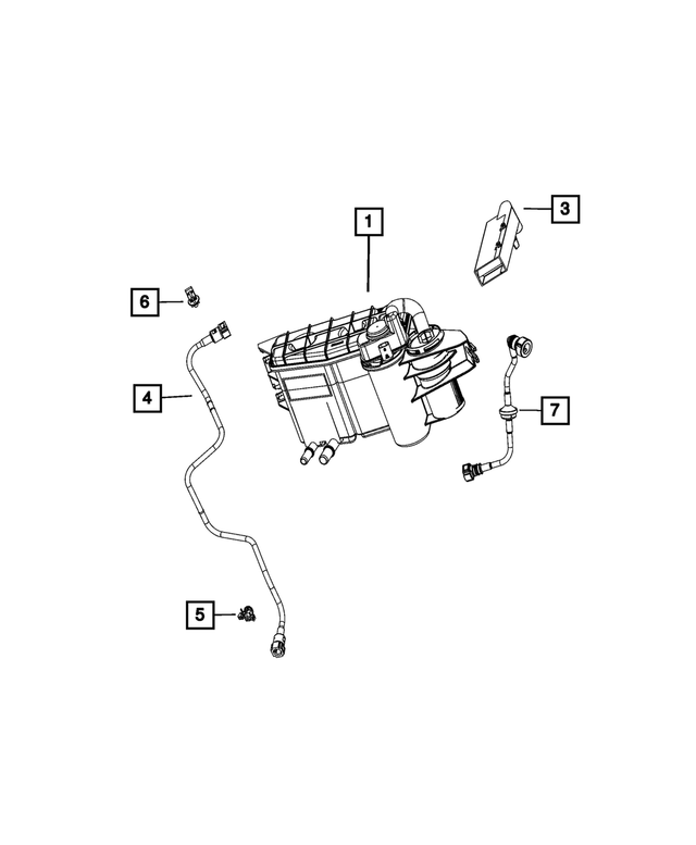 68608959AA - Emission Controls: Vapor Canister for Mopar Image