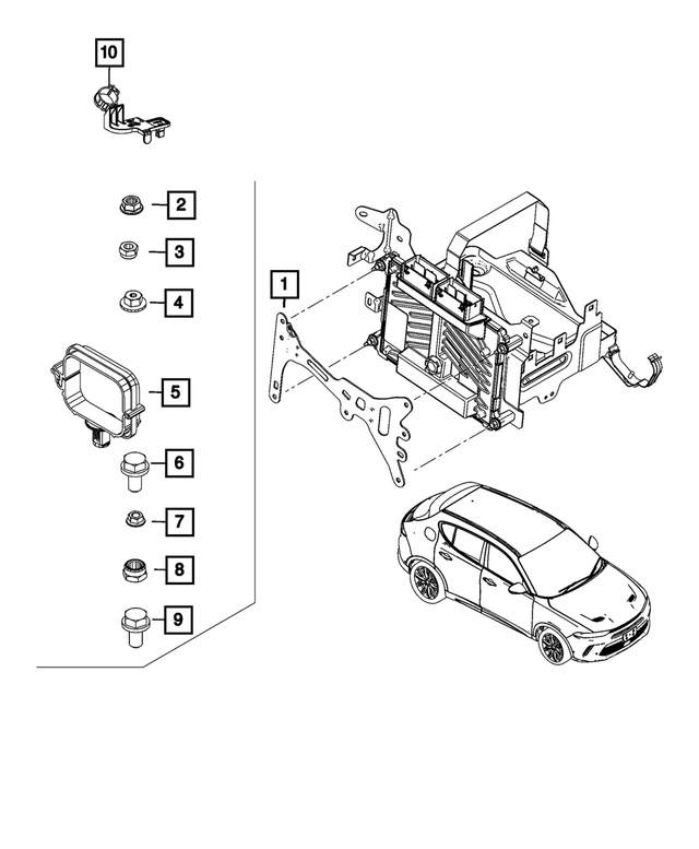 68132536AA - Electrical: Nut for Mopar Image