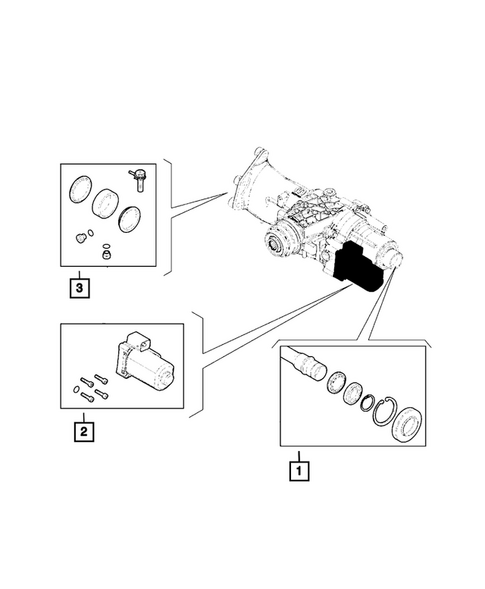 Front Axle: Housing, Differential and Vent for 2022 Jeep Renegade #1