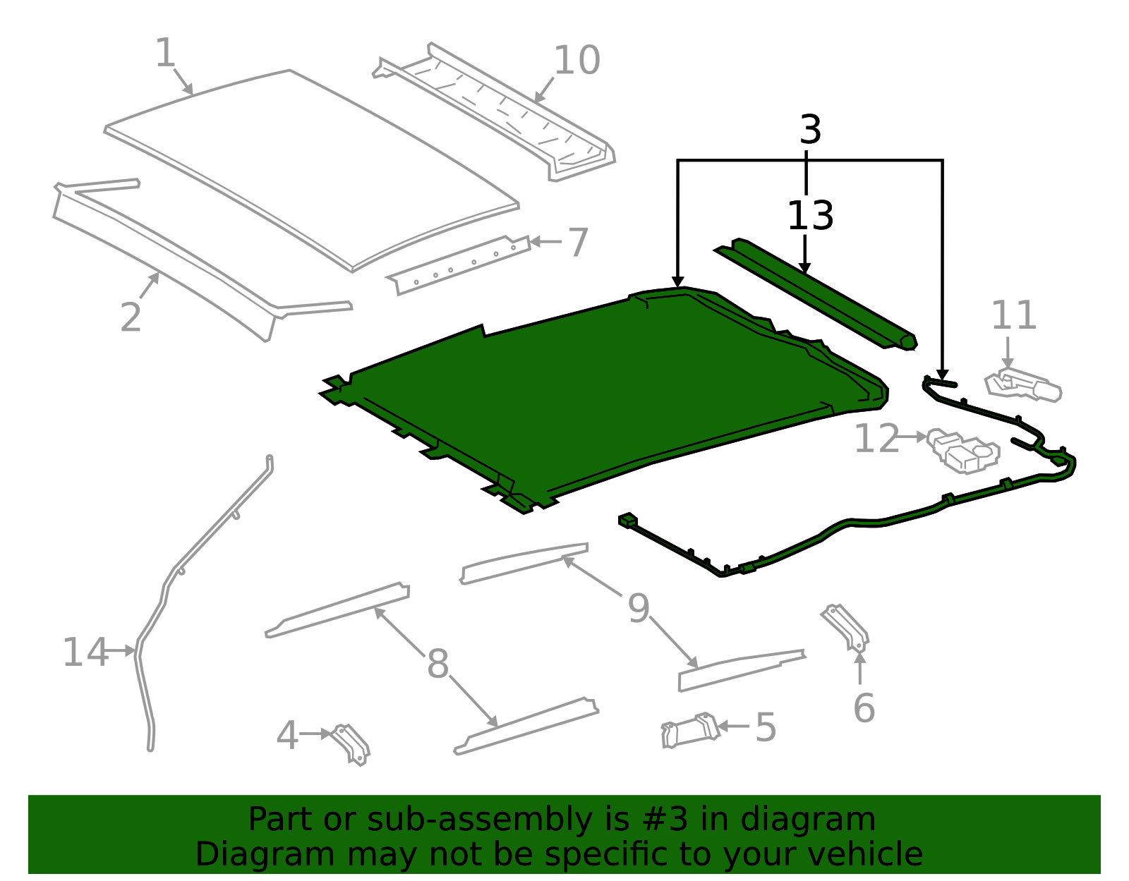 2019-2021 Lexus Sunroof Frame 63202-33161-A0 | OEM Parts Online