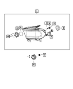 55112969AD - Electrical: Headlamp, Left for Mopar Image