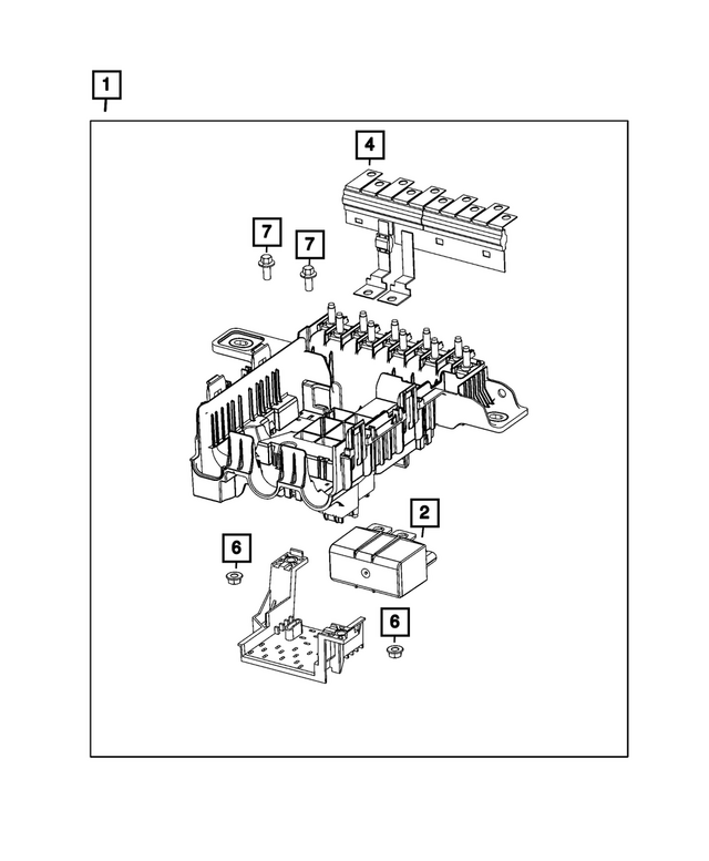 68668632AA - : High Current Fuse Array for Mopar Image