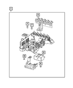 68668632AA - : High Current Fuse Array for Ram: 1500 Image