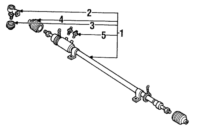 MB631733 - Steering: Gear Assembly for Mopar Image