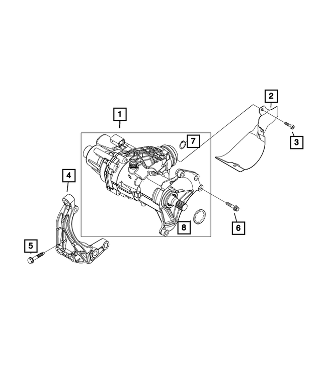 68440306AB - Transfer Case and Power Transfer Unit: Power Transfer Unit for Dodge: Hornet | Fiat: 500X | Jeep: Renegade Image
