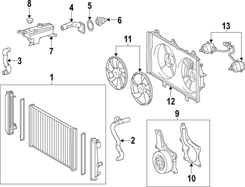 Cooling System for 2020 Lexus NX300h #0