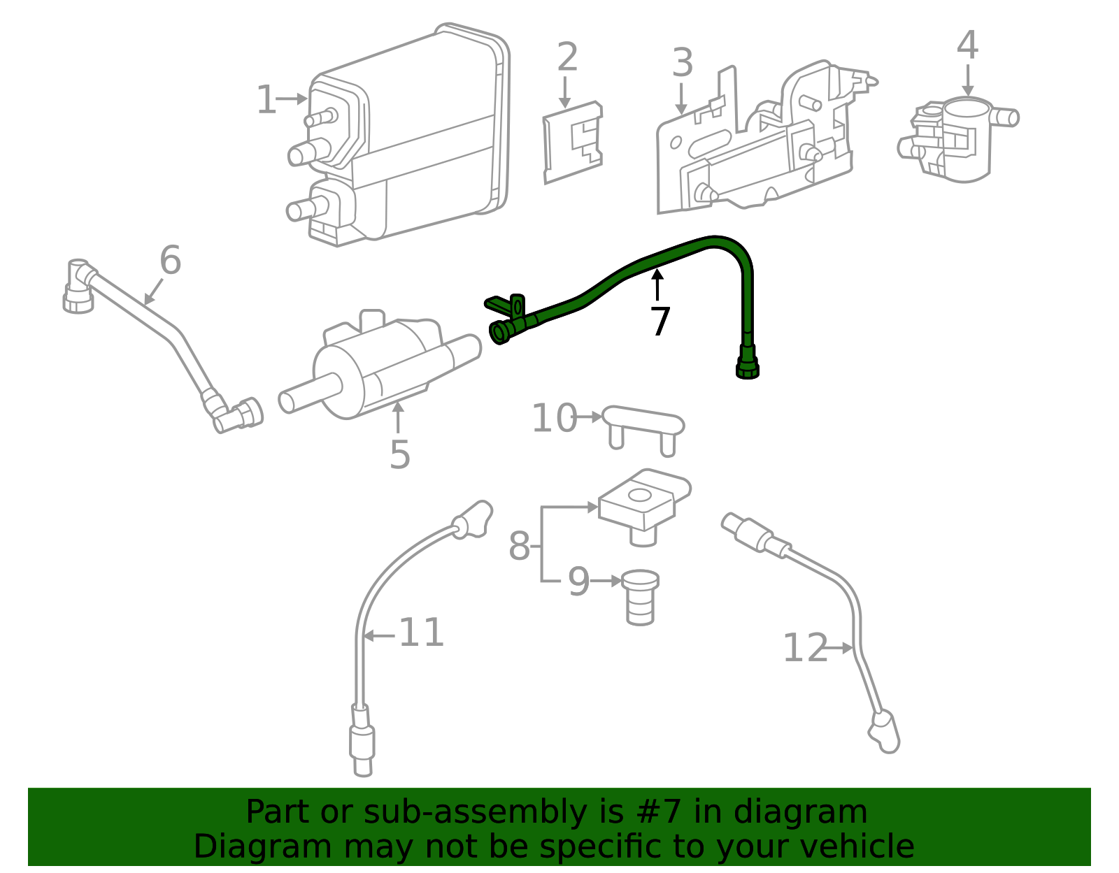 2011-2019 GM Vapor Canister Purge Tube 12658354 | Applegate Chevrolet Parts