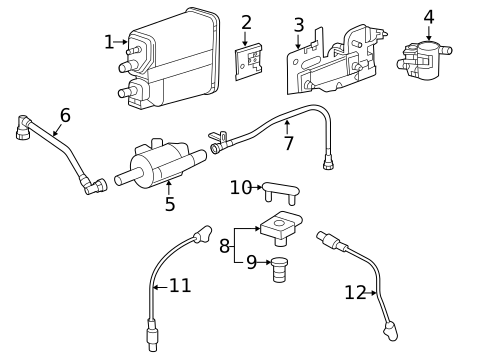 Evaporative System for 2014 Chevrolet Silverado 2500 HD #0