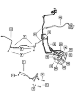 6502136 - Service Brakes: Hex Flange Head Bolt, Brake Line Attaching To Knuckle for Mopar Image