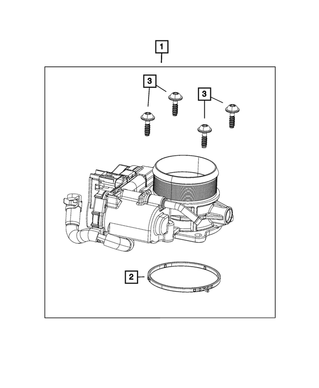 68428448AB - Fuel and Accelerator Pedal: Throttle Body for Mopar Image