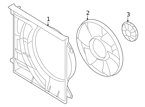 Cooling Fan for 2009 Kia Borrego #0