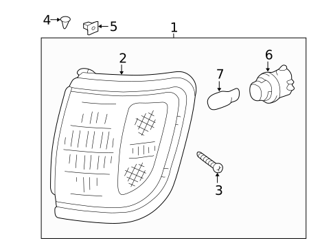 Park & Side Marker Lamps for 1996 Toyota Tacoma #0