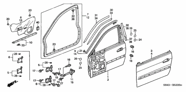 Front Door Panels for 2001 Honda Accord #0