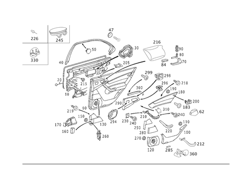 Door Paneling for 2006 Mercedes-Benz S55 AMG #0