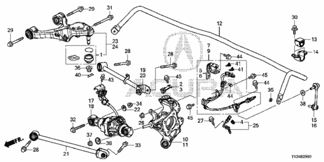 Rear Arm (2WD) for 2020 Acura RLX #0