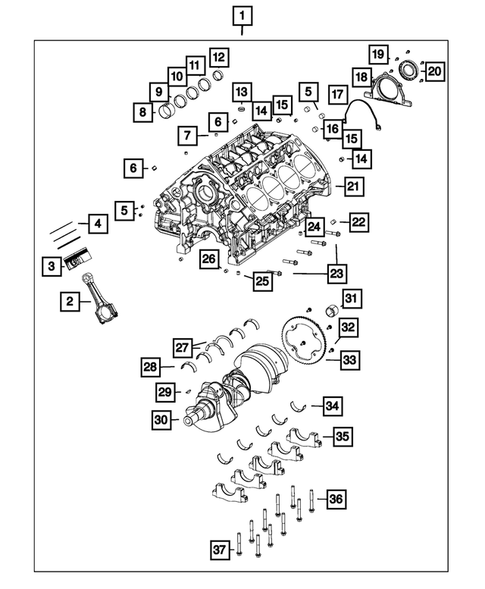 Cylinder Block for 2014 Ram 1500 | My Mopar Parts