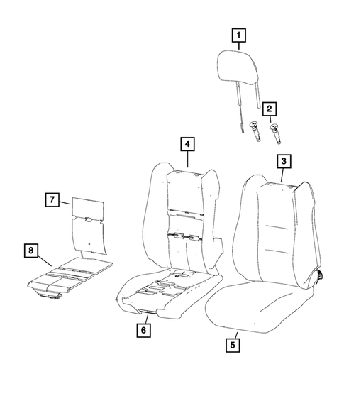 Front Seats - First Row for 2016 Dodge Durango #2