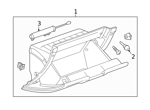 Glove Box for 2017 GMC Sierra 3500 HD #0