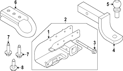 Trailer Hitch Components for 2025 Ford Bronco #0