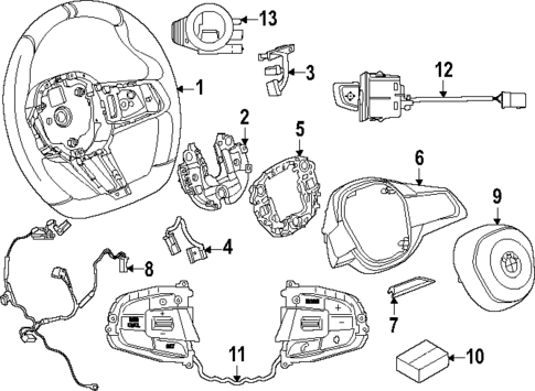 Steering Wheel & Trim for 2023 BMW i7 #1