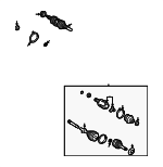 4342006490 - : 2002-2008 Toyota - Axle Assembly for Toyota: Camry, Solara Image