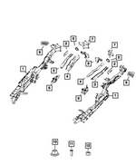 68421208AD - Frame, Bumper and Fascia: Rear Rail, Right for Mopar Image