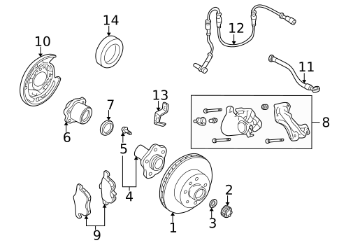 Anti-Lock Brakes for 2004 INFINITI Q45 #2