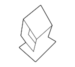 4A0867276C - Body: Headliner Clamp for Volkswagen: Golf Alltrack, Golf R, Golf SportWagen, GTI, ID.4, Jetta Image