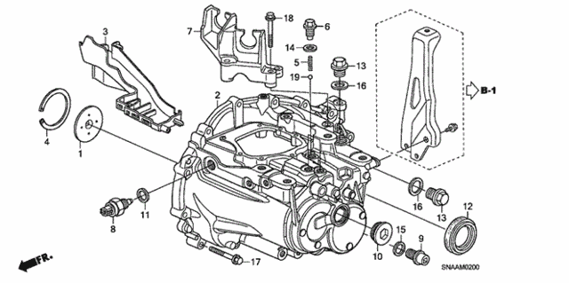 MT Transmission Case (1.8L) for 2009 Honda Civic #0