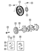 4892361AA - : Crankshaft Thrust Bearing for Mopar Image
