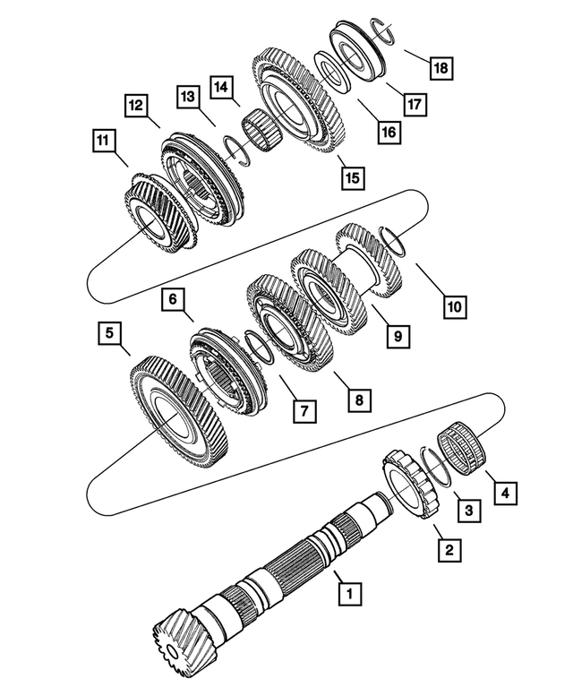 5069118AA - NVG Manual Transaxle 5 Speed: Intermediate Shaft Bearing for Mopar Image