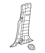 6241378010C0 - Body: Lower Center Pillar Trim for Lexus: NX200t, NX300, NX300h Image