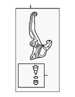 51215S04N10 - Suspension: Knuckle for Honda: Civic, CR-V Image