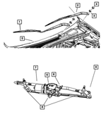 WBF00026AB - Electrical: Front Wiper Blade, Left for Mopar Image