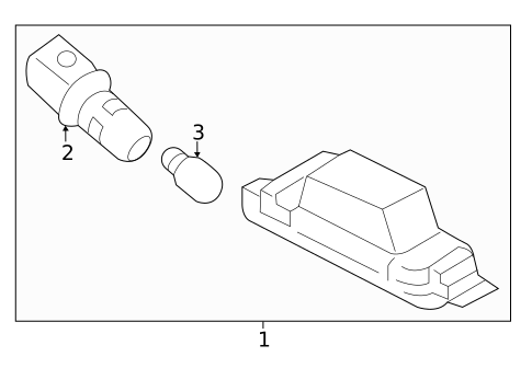 License Lamps for 2020 Kia Cadenza #0