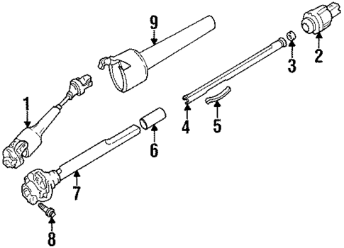 Intermediate Shaft for 1997 GMC Yukon #0