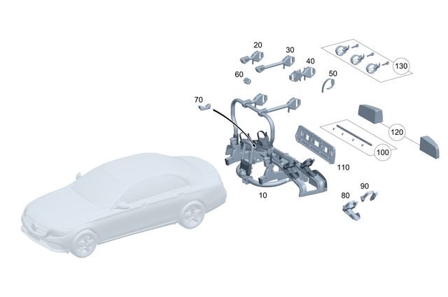 984020365 - Rear End Carrier Systems: Tensioning Strap for Mercedes-Benz Image