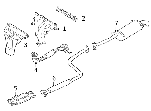 Exhaust Manifold for 1998 Mazda 626 #1