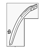 741573BHA11ZB - : Wheel Opening Molding for Acura Image