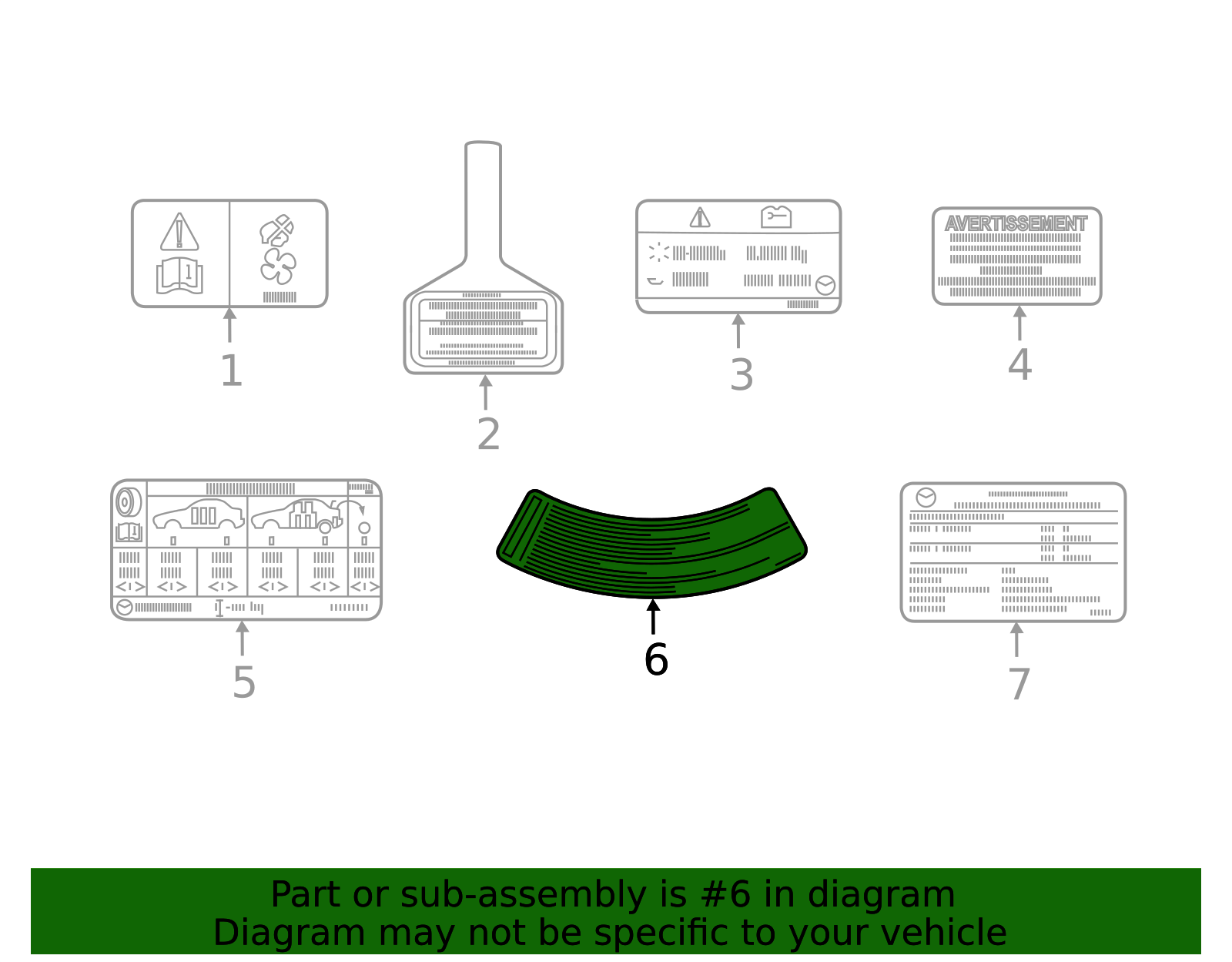 Tire Information Label DGJ1-69-014 | OEM Parts Online