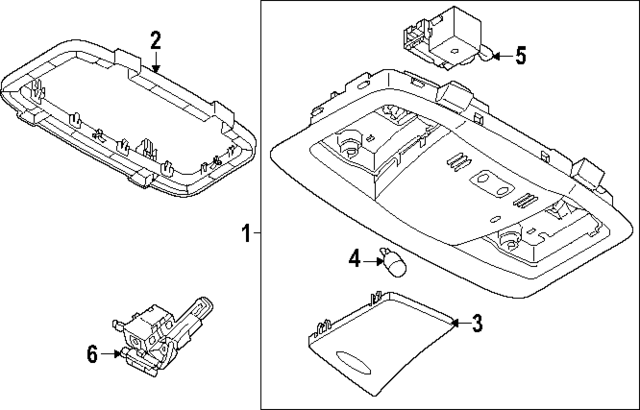 264301EA0A - : Map Lamp Assembly for Nissan Image