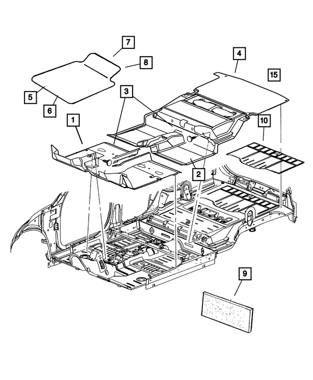 XB912DVAB - : Floor Mat for Mopar Image