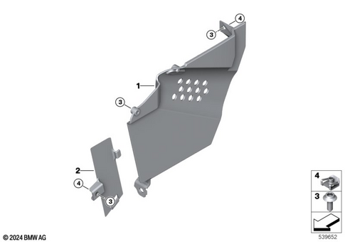 Motorcycle Trim Section, Windshield for 2024 BMW-Motorrad CE #26